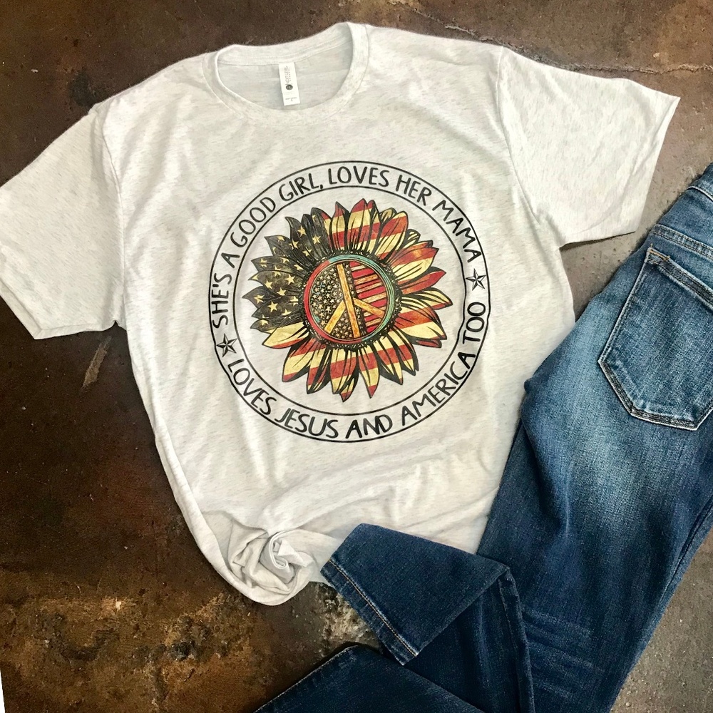 She's A Good Girl Loves Her Mama Graphic Tee